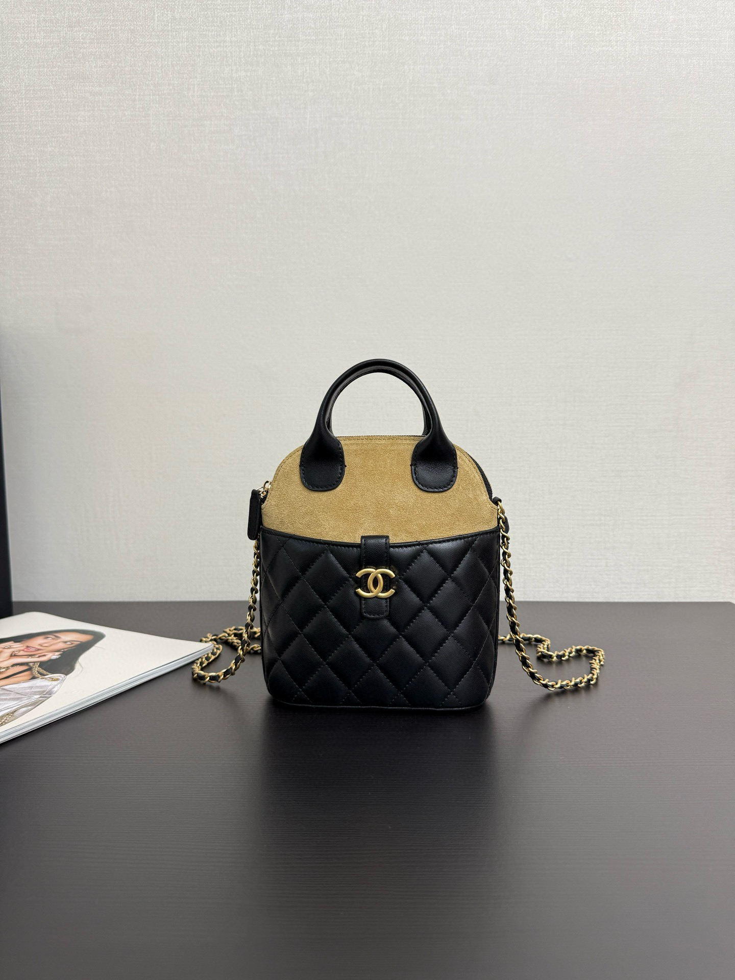 샤넬 Chanel 25A AP4742 Clutch with chain 99490 Brown&Black