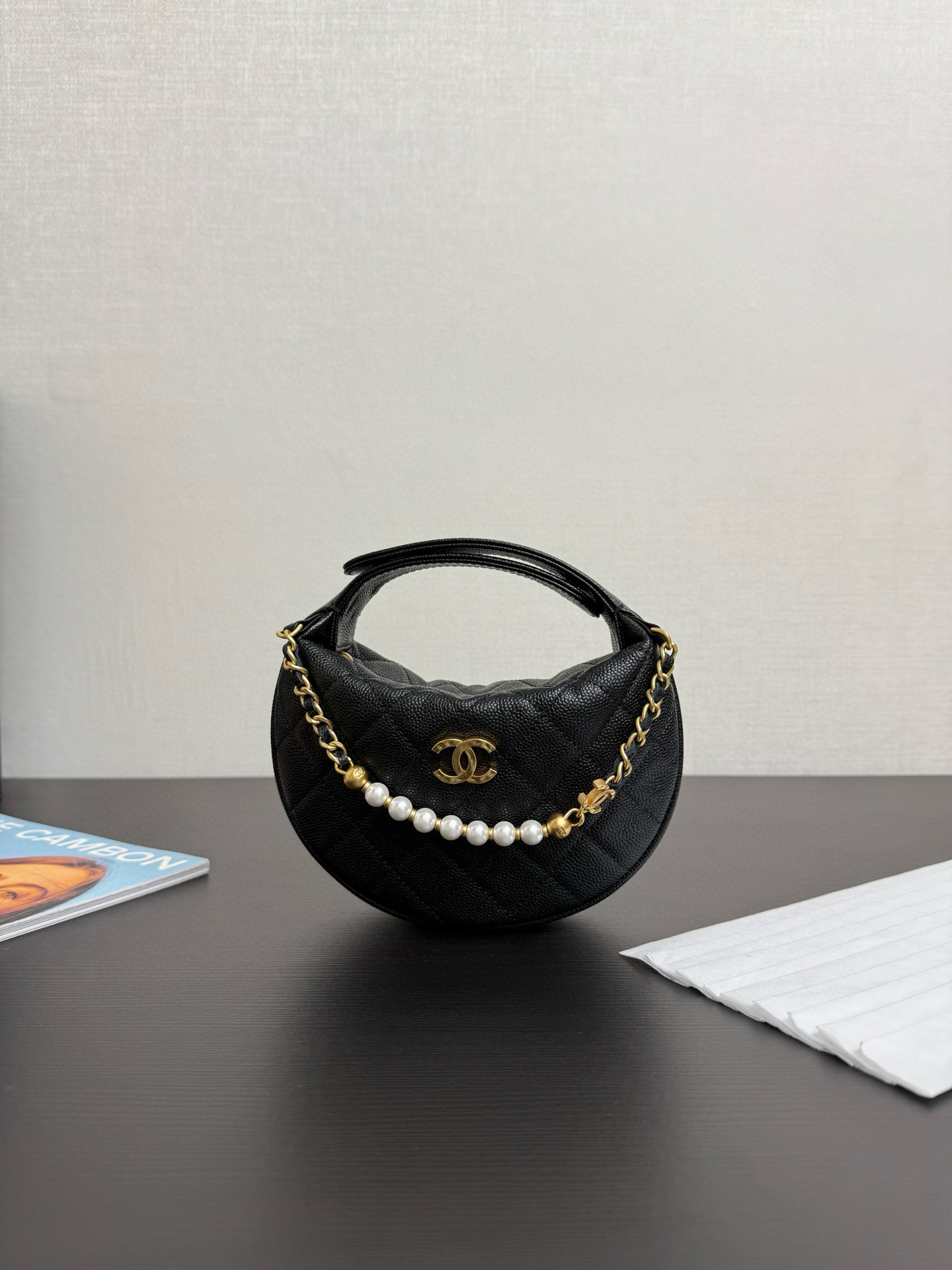 샤넬 Chanel 25S Clutch Black 16cm