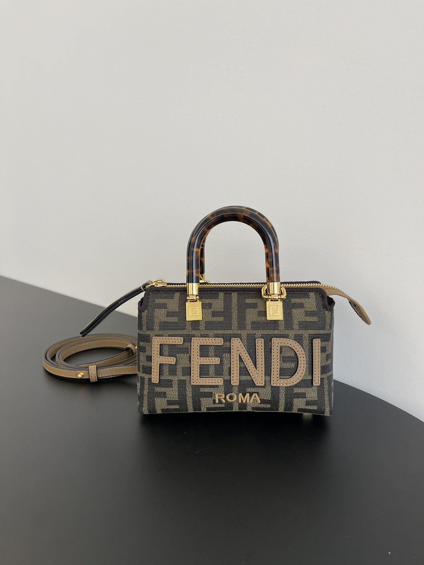 펜디 FENDI By The Way Canvas Mini Boston Bag