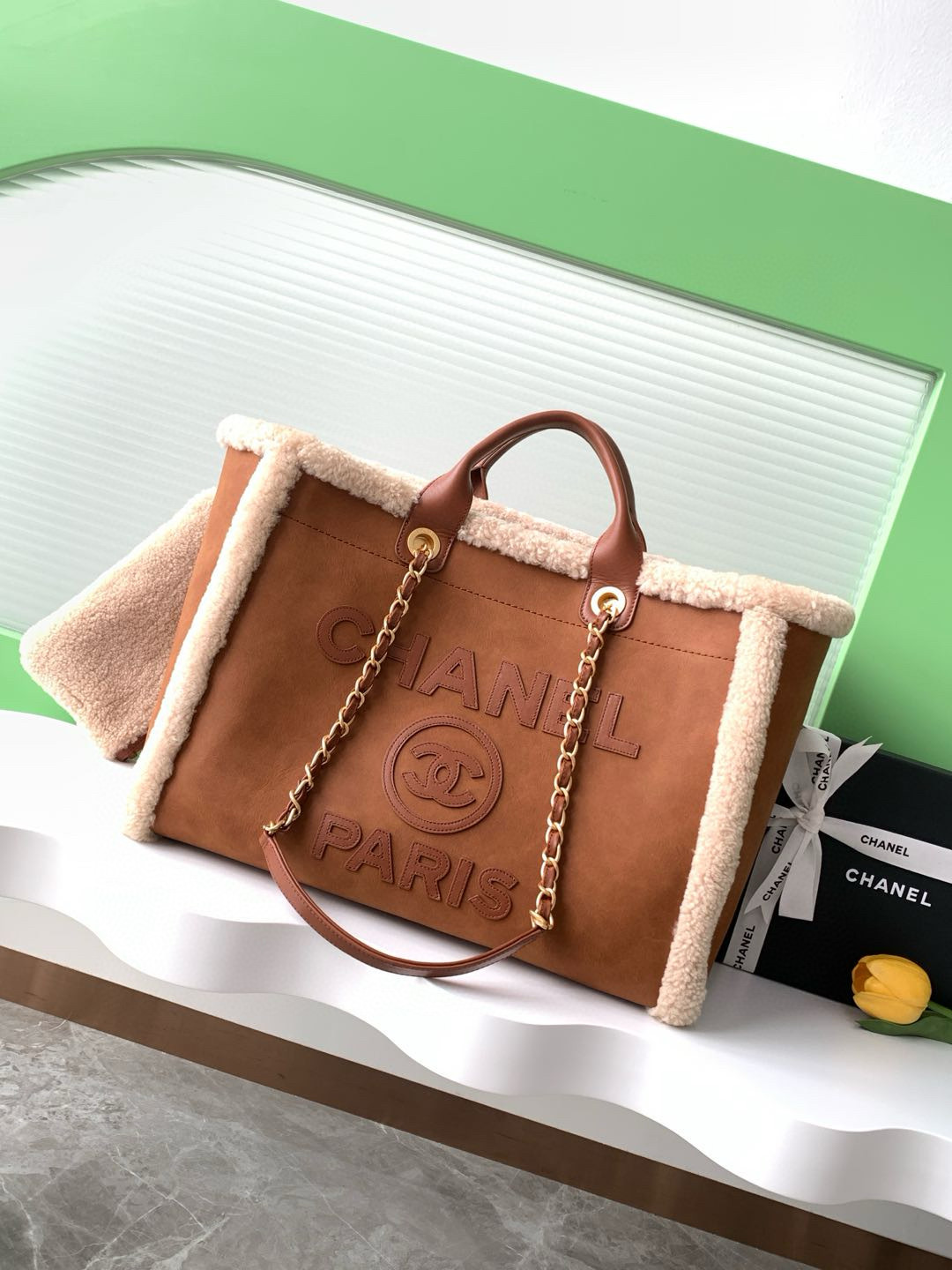 샤넬 Chanel A66941 Tote bag Brown 38cm