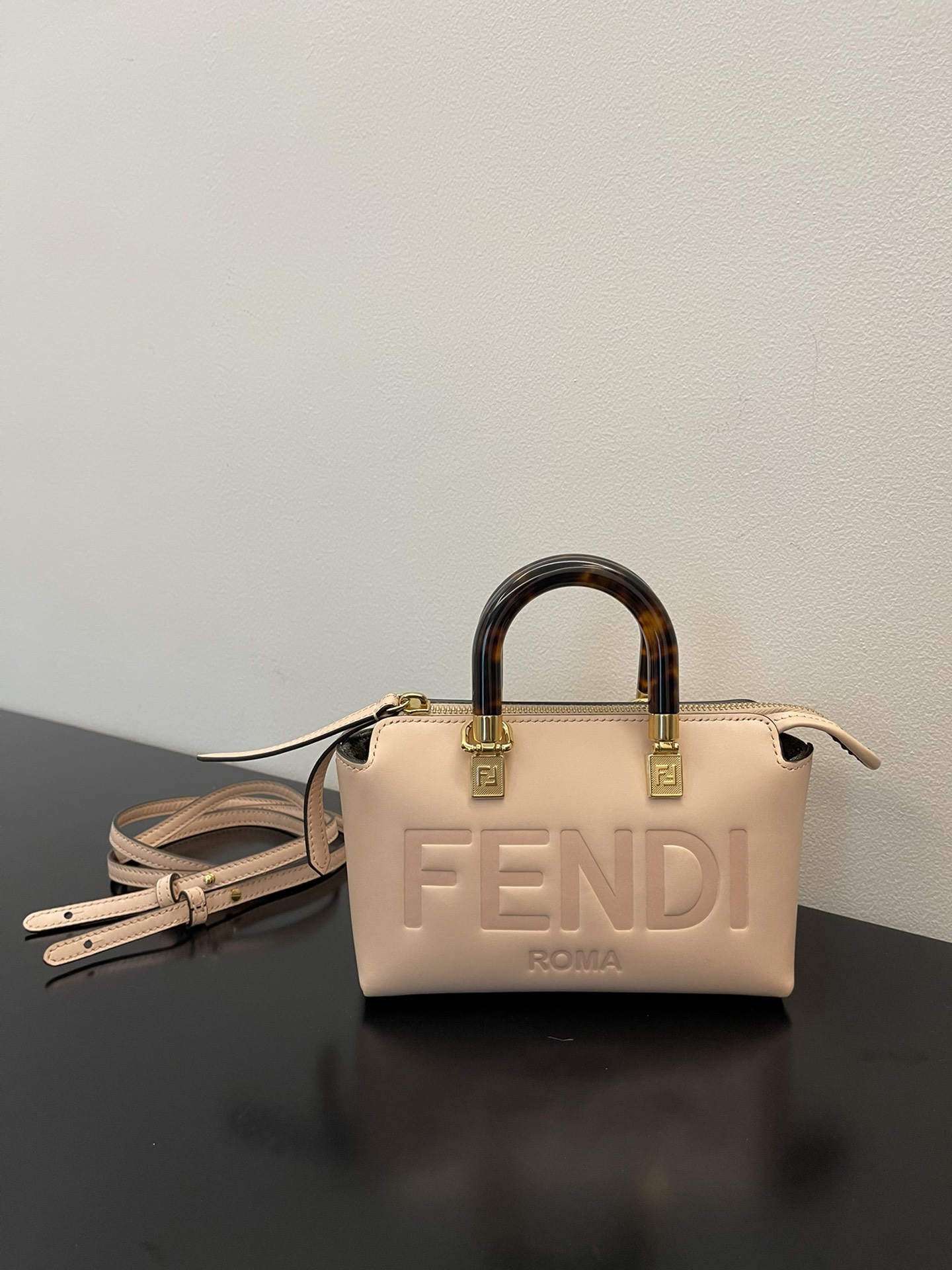펜디 FENDI By The Way Canvas Mini Boston Bag