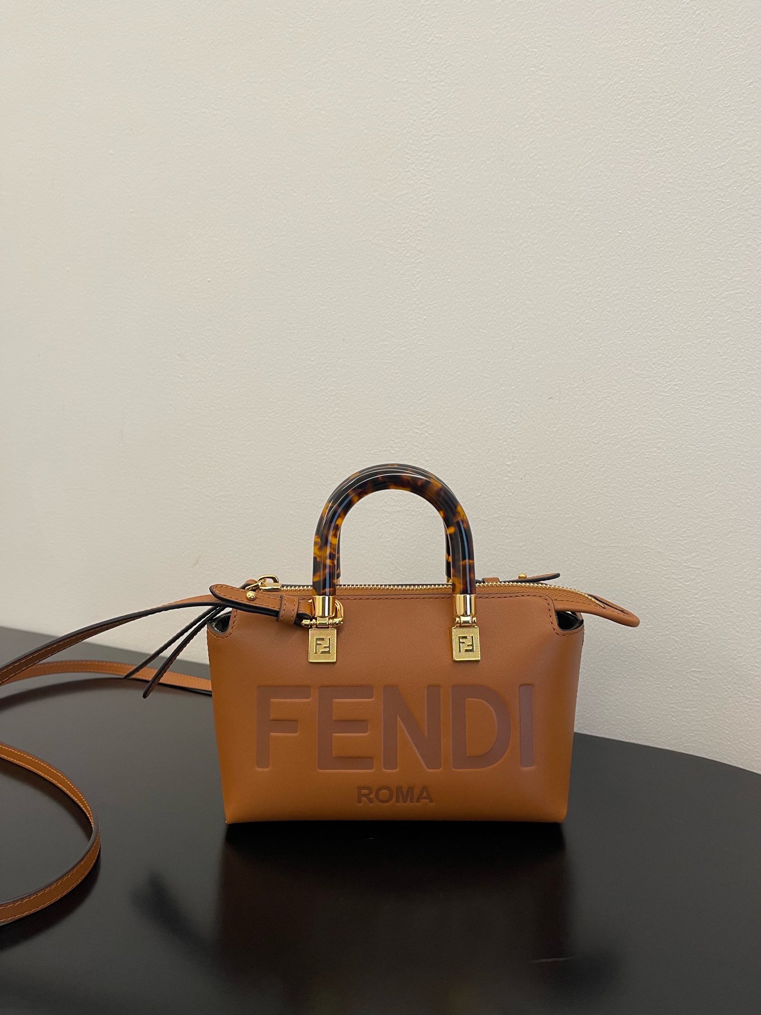 펜디 FENDI By The Way Canvas Mini Boston Bag