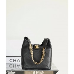 샤넬 Chanel 25p Small Hobo Handbag C-041 Black 22cm