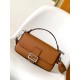 펜디 FENDI 8BR600 Baguette Oversize Topstitching Selleria Bag 27CM