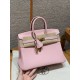 에르메스 Hermes Birkin 25cm Swift 3Q Rose Sakura/gold