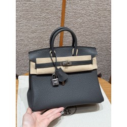 에르메스 Hermes Birkin 25cm Togo 88  Graphite/silver