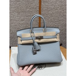 에르메스 Hermes Birkin 25cm Togo P0 Girs Pantin/silver