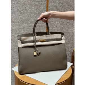 에르메스 Hermes Birkin 40cm Togo 18 Etoupe/gold