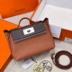 에르메스 Hermes Kelly 2424  Germany Leather 37 Gold 46 Ebene 09 Mauve Pale/silver