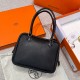 에르메스 Hermes Plume chèvre 89 Noir/silver