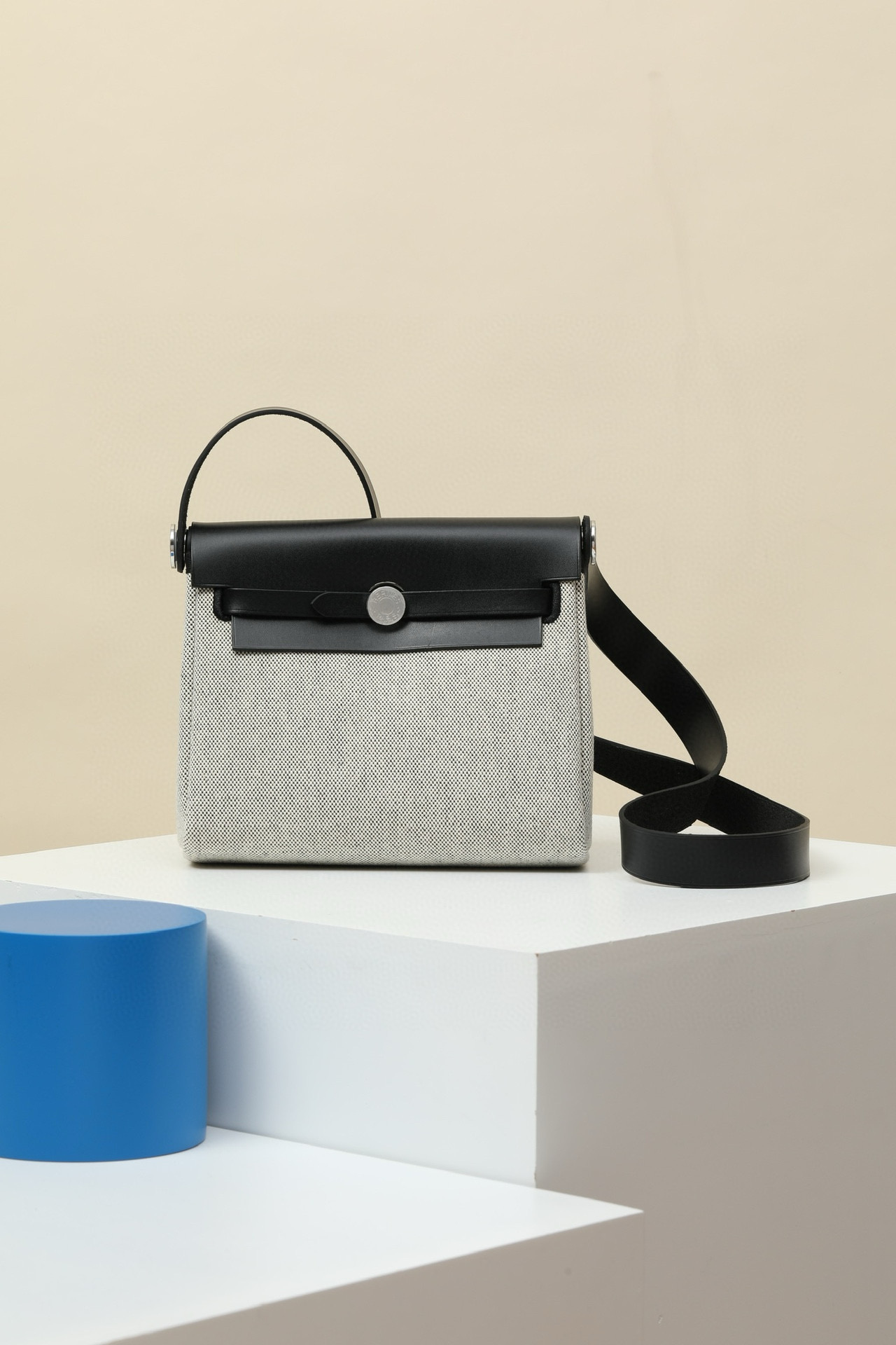 에르메스 Hermes Herbag mini 20cm H Viking and Huntre 89 Noir/silver