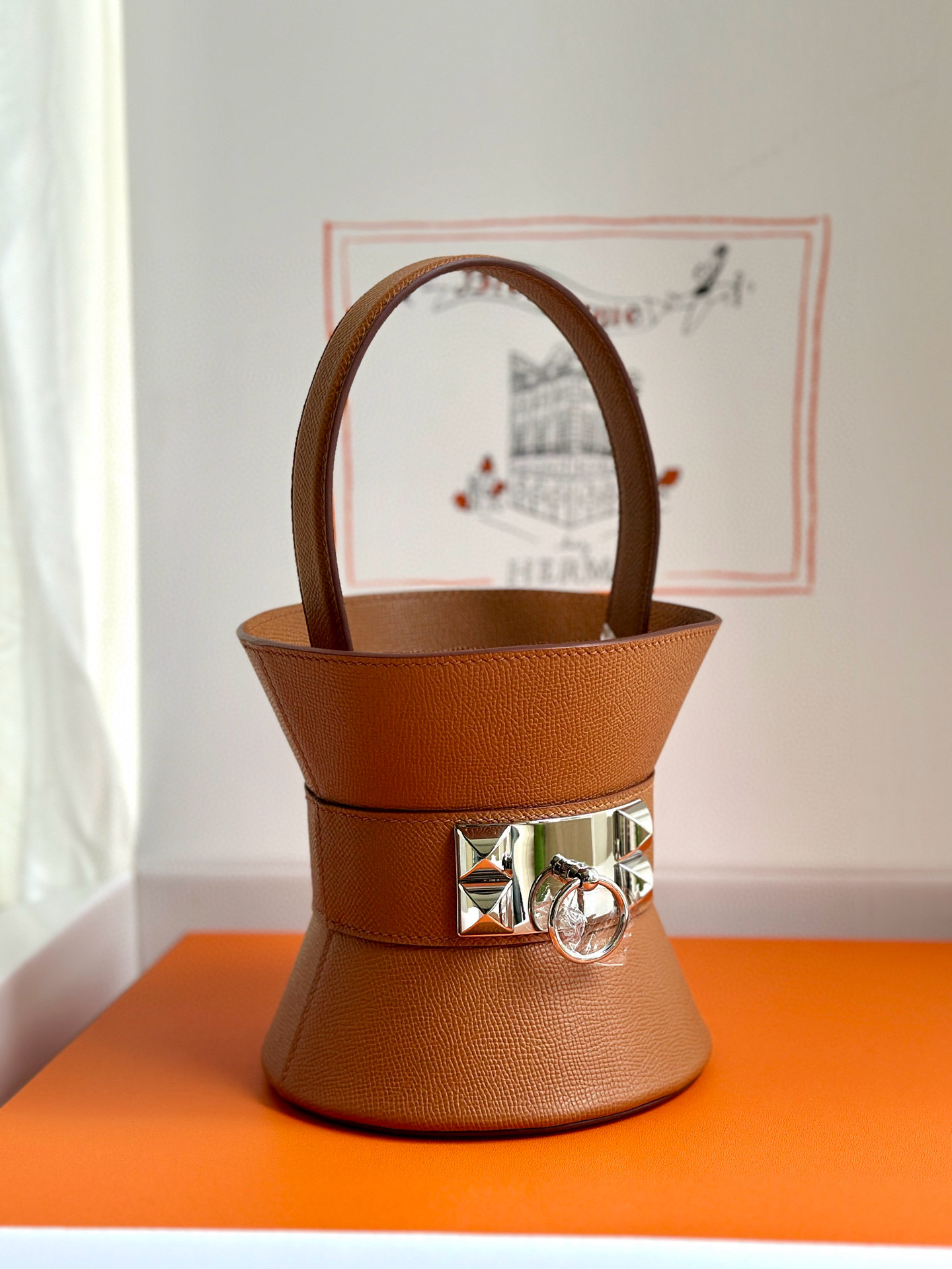 에르메스 Hermes Tasche Mini Medor Epsom 37 Gold/silver