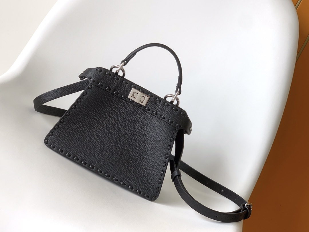 펜디 FENDI 8BN335 Peekaboo I See U Petit Selleria Bag 20CM