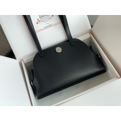 에르메스 Hermes Tablier Sellier 26cm Swift 89 Noir/silver