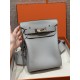에르메스 Hermes Hac a dos 28cm Togo 8U Blue Glacier/silver