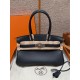 에르메스 Hermes Shoulder Birkin 29cm Swift 3Y Caban/silver