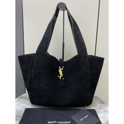 생로랑 Saint laurent/YSL 763435 Bea Tote In Suede Black 50CM