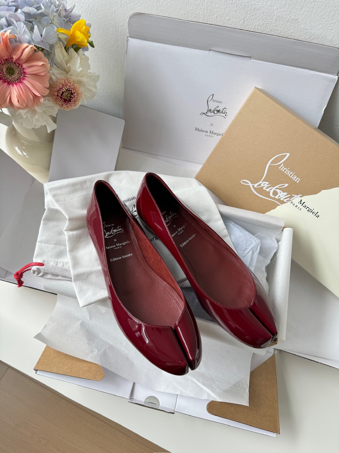 크리스찬 루부탱 &발렌시아가 Christian Louboutin& Maison Margiela  발레리나 플랫