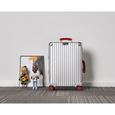 Rimowa Classic Cabin 캐리어 알루미늄 silver&Red