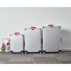 Rimowa&Fendi 캐리어 알루미늄 silver&Red