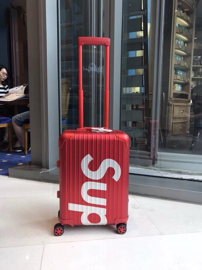 Supreme&Rimowa Topas 캐리어 알루미늄 Red