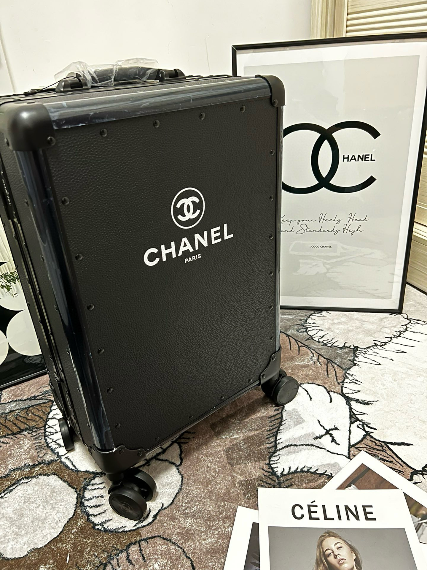 샤넬 Chanel 10312 캐리어 Black 20“