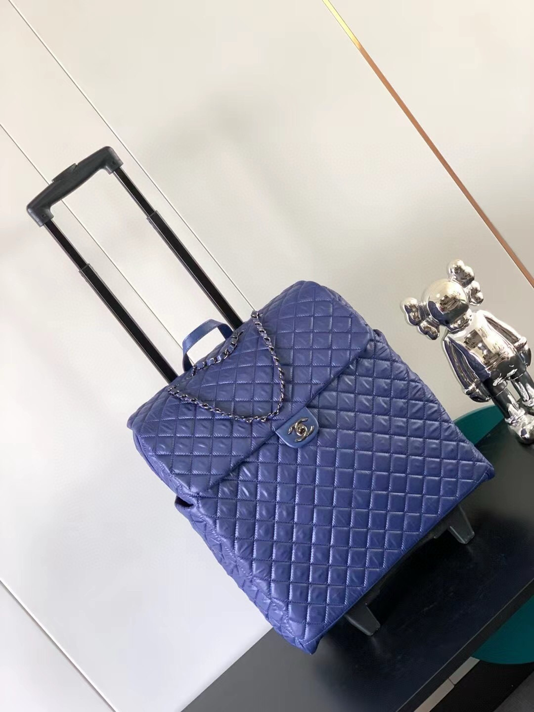 샤넬 Chanel 캐리어 Blue 40cm