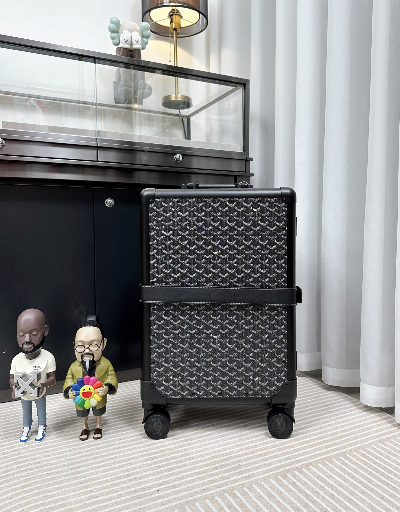 고야드 Goyard 알루미늄 캐리어 Black