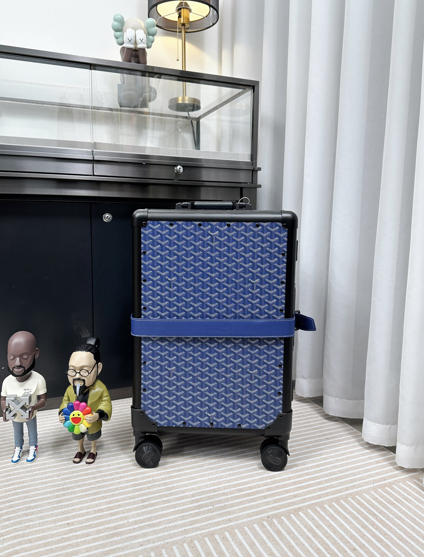 고야드 Goyard 알루미늄 캐리어 Blue