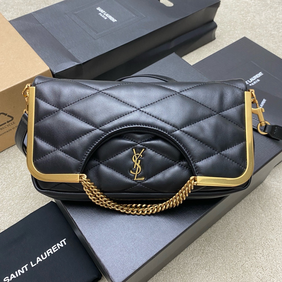 생로랑 Saint laurent/YSL 754001 87 In Quilted Lambskin Black