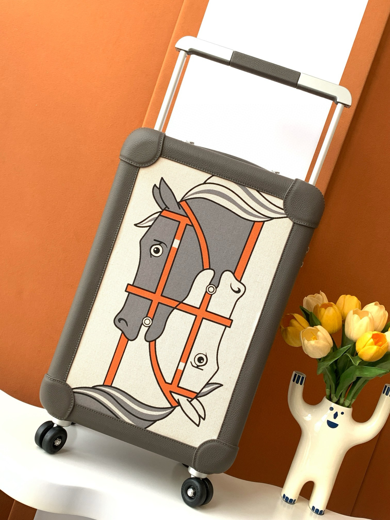 에르메스 Hermes R.M.S 캐리어 grey 55cm