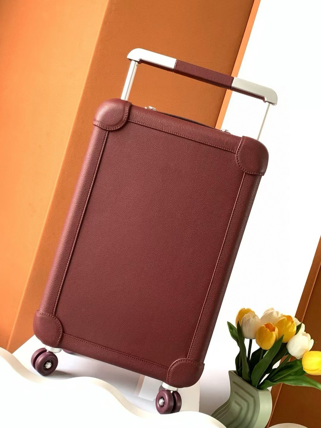 에르메스 Hermes R.M.S 캐리어 Wine red 20