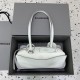 발렌시아가 Balenciaga 8329202 Carrie Small Bowling Bag White 33cm