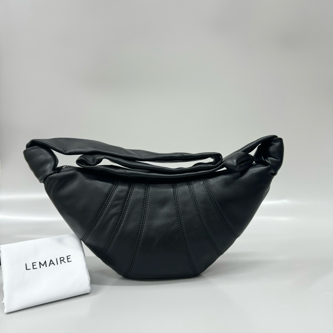 르메르 Lemaire Small Croissant Bag Black