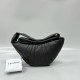 르메르 Lemaire Small Croissant Bag Soft Grained Leather Dark Chocolate