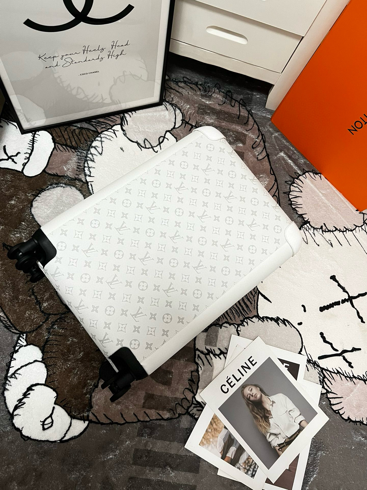 루이비통 Louis Vuitton Horizon 55 캐리어 Monogram&White 20