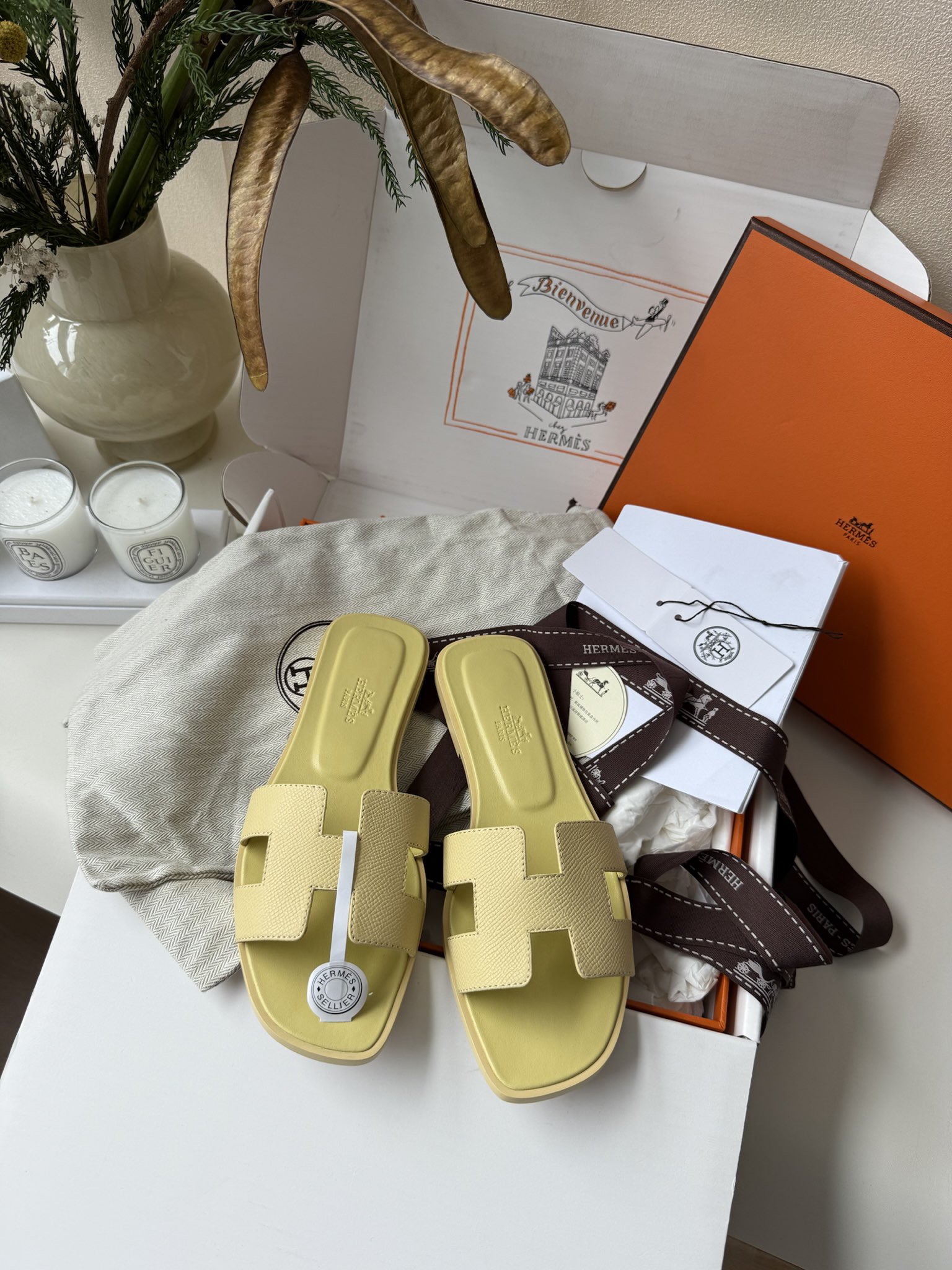 에르메스 Hermes 슬리퍼