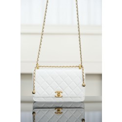 샤넬 Chanel 25s AP2289 Wallet on Chain White 19cm