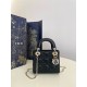 디올 Dior Mini Lady Dior Bag Black 17cm