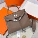 에르메스 Hermes Kelly Lakis 32cm Germany Leather 18 Etoupe/silver