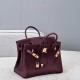 에르메스 Hermes Brikin 35cm Germany Leather 55 Rouge H/gold