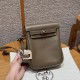 에르메스 Hermes Kelly Jump Swift 18 Etoupe/silver