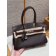 에르메스 Hermes Shoulder Birkin 29cm Evercolor 46 Ebene/silver