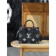 【AS】루이비통 Louis Vuitton M45659 Onthego PM Monogram Empreinte Black Beige 25cm