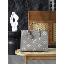 【AS】루이비통 Louis Vuitton M45494 Onthego MM Bicolor Monogram Empreinte Leather 35cm