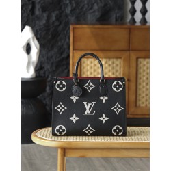 【AS】루이비통 Louis Vuitton M45495 Onthego MM Bicolor Monogram Empreinte Leather 35cm