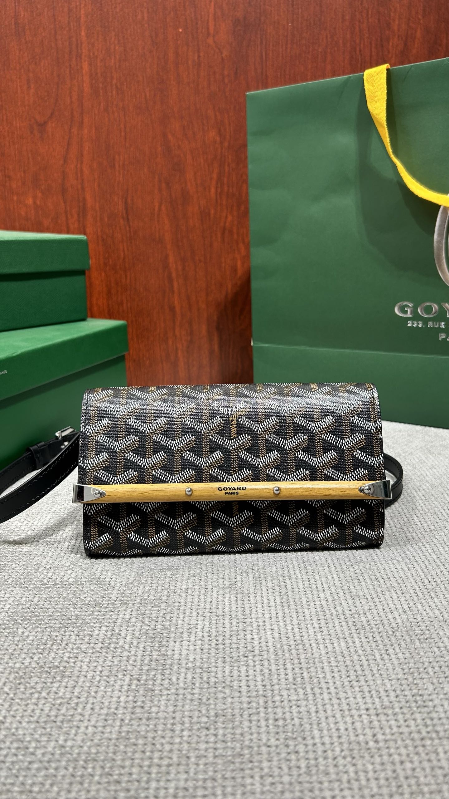 고야드 Goyard MONTE-CARLO 클러치 Black 19CM