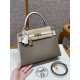 에르메스 Hermes Kelly 25cm Epsom 18 Etoupe and 10 Craie/gold