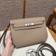 에르메스 Hermes kelly depeches 25cm Togo 81 Gris tourterelle/silver