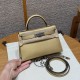 에르메스 Hermes Mini Kelly 19cm Chèvre Y9 Dore/silver